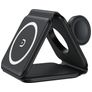 Valenta 3-in-1 Draadloze lader Qi Wireless 2.5W 2A - Zwart