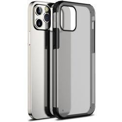 Mobigear Shockproof iPhone 12 Hoesje Hardcase Backcover Shockproof - Zwart