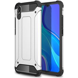 Mobigear Outdoor Xiaomi Redmi 9A Hoesje Hardcase Backcover Shockproof - Zilver