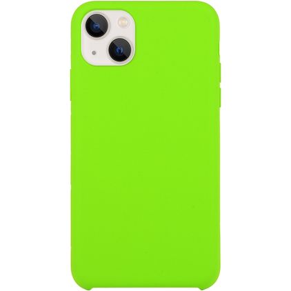 Mobigear Rubber Touch iPhone 15 Plus Siliconen Hoesje Backcover - Lime