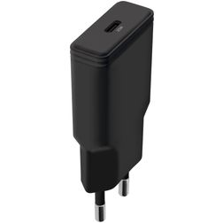 Mobiparts Flat Single USB-C Oplader USB-C Power Delivery 20W - Zwart