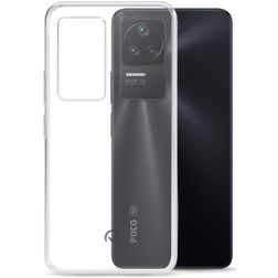 Mobilize Gelly Doorzichtig POCO F4 Hoesje Flexibel TPU Backcover - Transparant