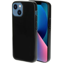 Mobiparts Classic iPhone 13 Mini Hoesje Flexibel TPU Backcover - Zwart
