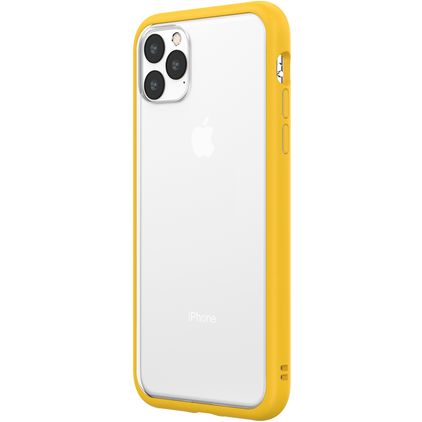 Rhinoshield MOD NX iPhone 11 Pro Max Hoesje Hardcase Backcover Shockproof - Transparant / Geel