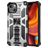 Mobigear Armor Stand iPhone 13 Hoesje Hardcase Backcover Shockproof met Standaard - Zilver