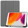 Mobigear Tri-Fold Gel iPad 7 (2019) Hoes TPU,Kunstleer Bookcase + Stylus Houder - Grijs