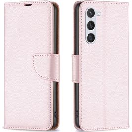 Mobigear Excellent Samsung Galaxy S23 Hoesje Bookcase Portemonnee - Roségoud