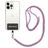 Mobigear Lanyard Universeel Verstelbaar Telefoonkoord - Wit / Blauw / Magenta