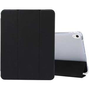 Mobigear Tri-Fold Gel iPad Air 5 (2022) Hoes TPU,Kunstleer Bookcase + Stylus Houder - Zwart
