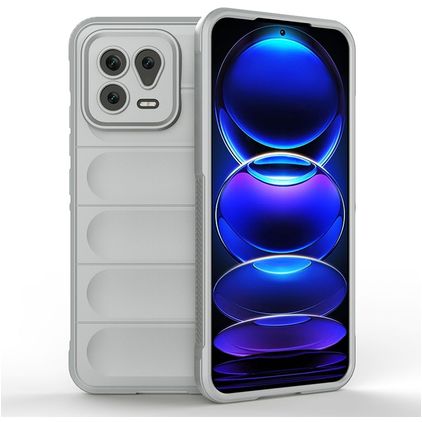 Mobigear Bumpy Xiaomi 13 Hoesje Flexibel TPU Backcover - Grijs