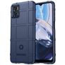 Mobigear Rugged Shield Motorola Moto E22i Hoesje Flexibel TPU Backcover Shockproof - Blauw
