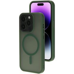 Mobiparts Hardcover iPhone 14 Pro MagSafe Hoesje Hardcase Backcover - Satin Green