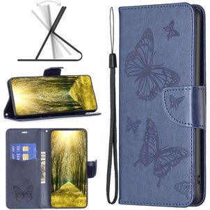 Mobigear Butterfly Nokia G11 Hoesje Bookcase Portemonnee - Donkerblauw