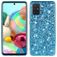 Mobigear Glitter Samsung Galaxy A73 Hoesje Hardcase Backcover - Blauw