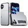 Mobigear Card iPhone 16 Plus Hoesje Hardcase Backcover Shockproof met Pasjeshouder - Grijs