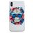 Mobigear Design iPhone XS Max Hoesje Flexibel TPU Backcover - Skull