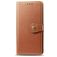 Mobigear Snap Button OPPO A9 (2020) Hoesje Bookcase Portemonnee - Cognac