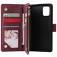 Mobigear Zipper Samsung Galaxy A51 Hoesje Bookcase Portemonnee - Rood