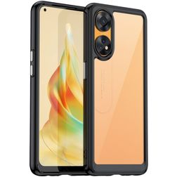 Mobigear Crystal OPPO Reno 8T 4G Hoesje Hardcase Backcover - Zwart