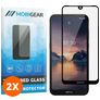 Mobigear Premium Nokia 1.3 Glazen Screenprotector - Case Friendly - Zwart (2-Pack)