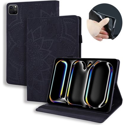 Mobigear Mandala iPad Pro 13 Inch (2025) Hoes Bookcase - Zwart