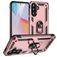 Mobigear Armor ring Samsung Galaxy A37 Hoesje Hardcase Backcover Shockproof met Ringhouder - Roségoud