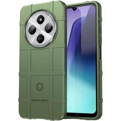 Mobigear Rugged Shield Xiaomi Redmi 14C Hoesje Flexibel TPU Backcover Shockproof - Groen