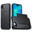 Mobigear Card iPhone 16e Hoesje Hardcase Backcover Shockproof met Pasjeshouder - Zwart