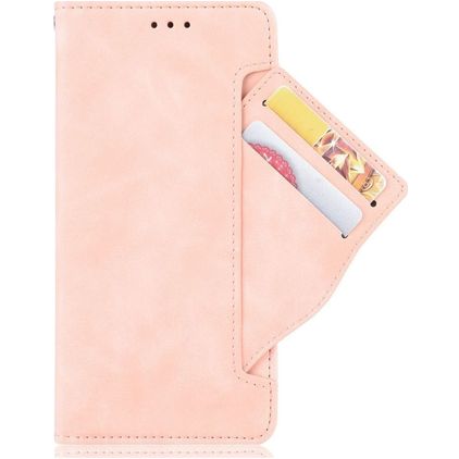 Mobigear Slide Wallet POCO F4 GT Hoesje Bookcase Portemonnee - Roze