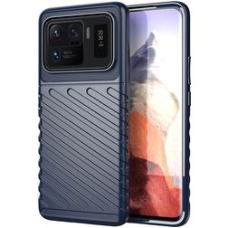 Mobigear Groove Xiaomi Mi 11 Ultra Hoesje Flexibel TPU Backcover - Blauw