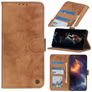 Mobigear Retro Samsung Galaxy S21 Hoesje Bookcase Portemonnee - Bruin