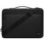 Gaston Luga Däsh Cushioned Briefcase Laptop Aktetas 16 inch Laptoptas + Handvat - Zwart