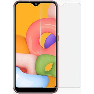 Mobigear Samsung Galaxy A01 Glazen Screenprotector - Case Friendly