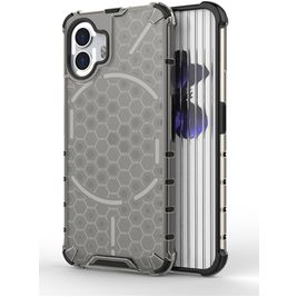 Mobigear Honeycomb Nothing Phone (2) Hoesje Hardcase Backcover Shockproof - Zwart