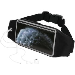 Mobiparts Comfort Fit Belt Telefoonhouder Hardlopen iPhone 11 Pro Sport Hoesje Neopreen Heuptas - Zwart
