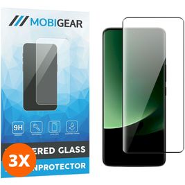 Mobigear Premium Xiaomi 13 Ultra Glazen Screenprotector - Case Friendly - Zwart (3-Pack)