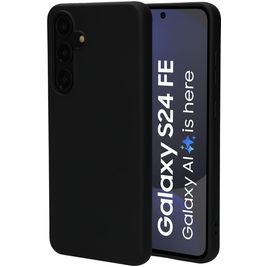 Mobiparts Samsung Galaxy S24 FE Siliconen Hoesje Backcover - Zwart