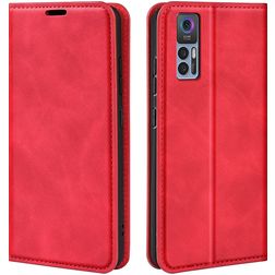 Mobigear Retro Slim TCL 30 Hoesje Bookcase Portemonnee - Rood
