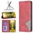 Mobigear Rhombus Slim Motorola Edge 40 Hoesje Bookcase - Rood