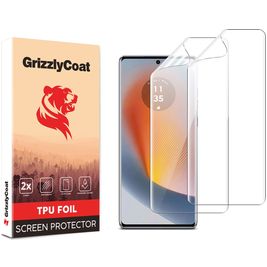 GrizzlyCoat Motorola Edge 50 Fusion Hydrogel TPU Screenprotector - Case Friendly (2-Pack)
