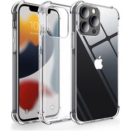 Mobigear Cushion Doorzichtig iPhone 13 Pro Max Hoesje Flexibel TPU Backcover Shockproof - Transparant