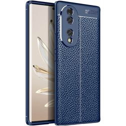Mobigear Luxury HONOR 70 Hoesje Flexibel TPU Backcover - Blauw