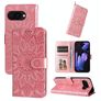 Mobigear Sunflower Google Pixel 9a Hoesje Bookcase Portemonnee - Roségoud