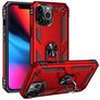 Mobigear Armor Ring iPhone 14 Pro Max Hoesje Hardcase Backcover Shockproof met Ringhouder - Rood