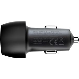 Mobilize Dual USB / USB-C Autolader Power Delivery 48W - Zwart