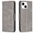 Mobigear Excellent iPhone 15 Hoesje Bookcase Portemonnee - Grijs