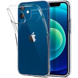 Mobigear Ultra Thin Doorzichtig iPhone 12 Mini Hoesje Flexibel TPU Extra Dun Backcover - Transparant