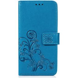Mobigear Clover OnePlus 6T Hoesje Bookcase Portemonnee - Blauw