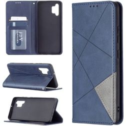 Mobigear Rhombus Slim Samsung Galaxy A32 4G Hoesje Bookcase - Blauw
