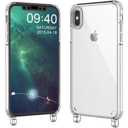 Mobigear Mix & Match Doorzichtig iPhone X Flexibel TPU Hoesje met koord - Transparant